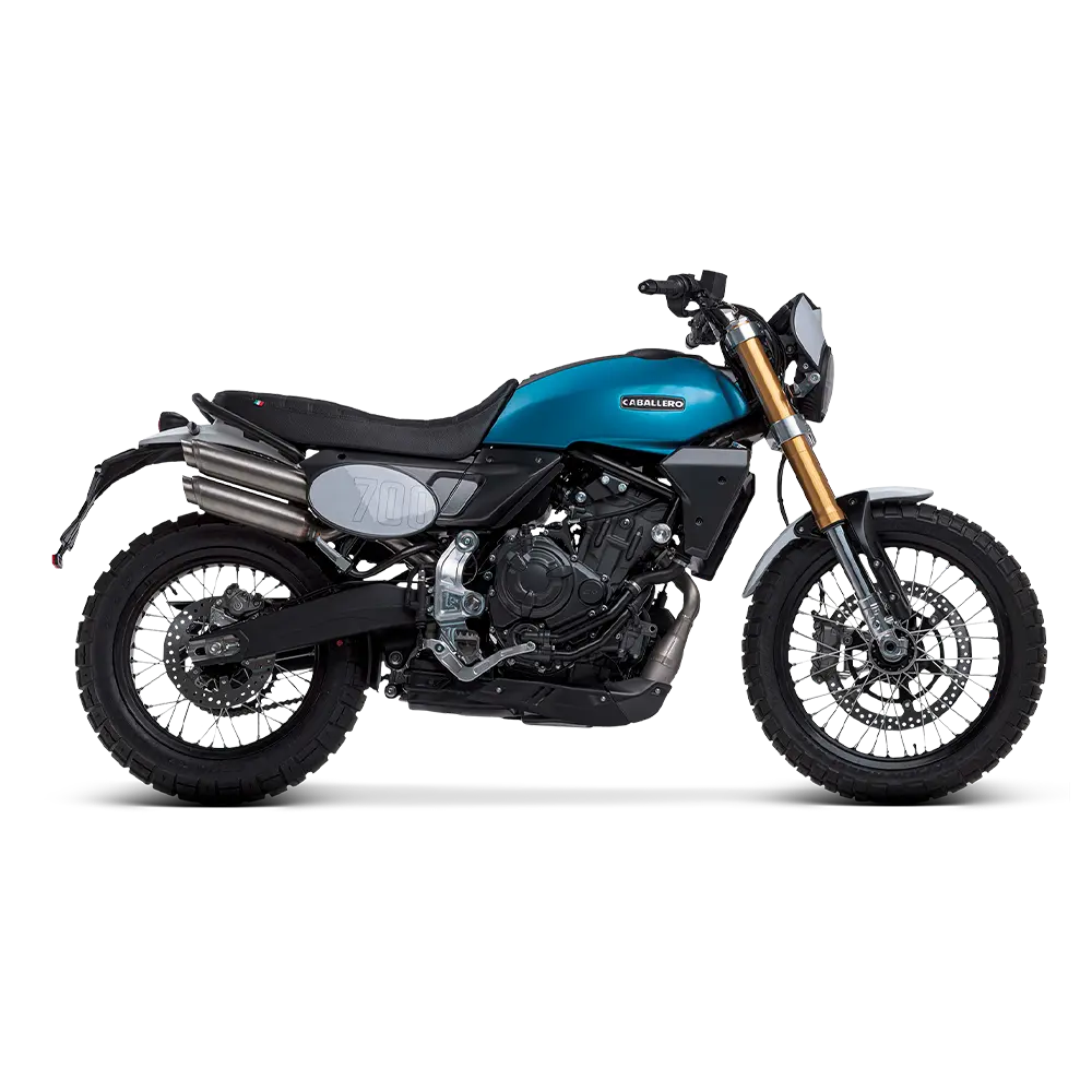 Motocicleta Caballero 700 Scrambler de Fantic con motor bicilíndrico